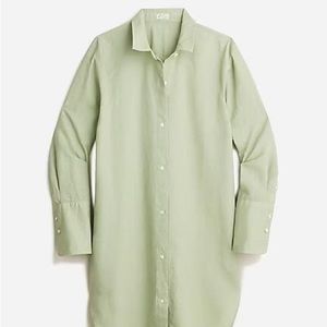 J. Crew Linen-Cotton Blend Beach Shirt Cover-Up